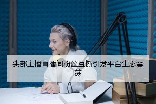 头部主播直播间粉丝互撕引发平台生态震荡